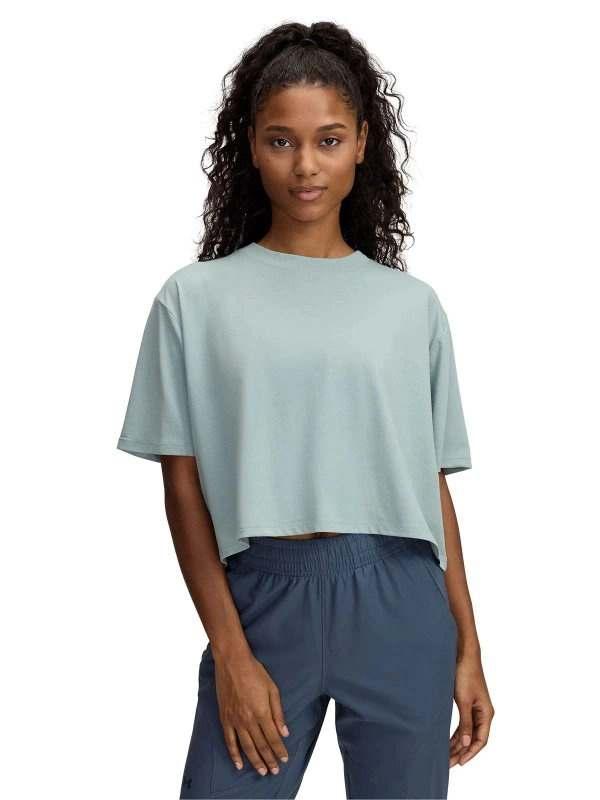 Polera manga corta Rival verde para mujer